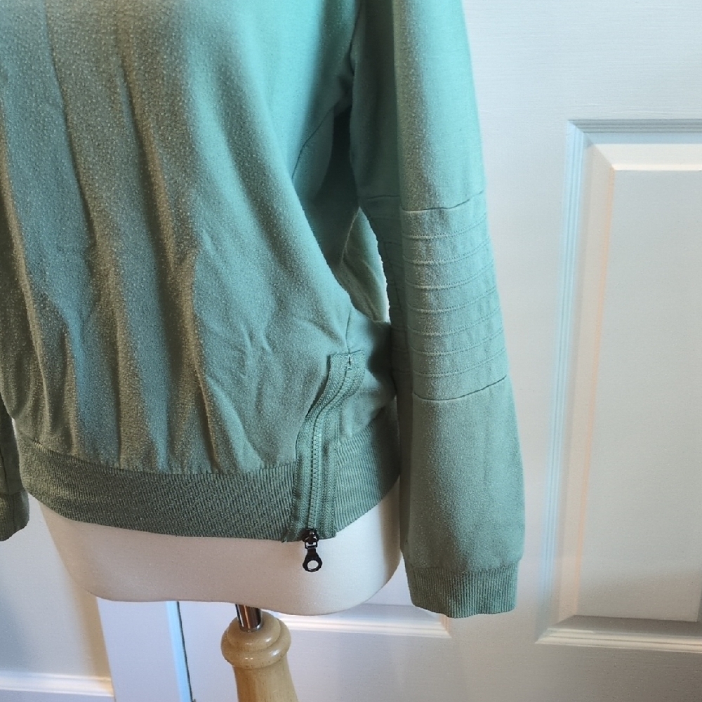 JoyLab Sage Green Ribbed Top - Picture 2 of 6